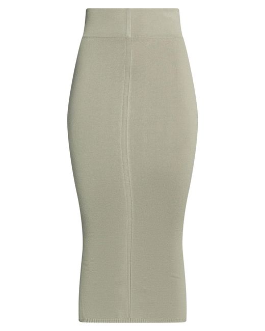 Rick Owens Green Midi Skirt