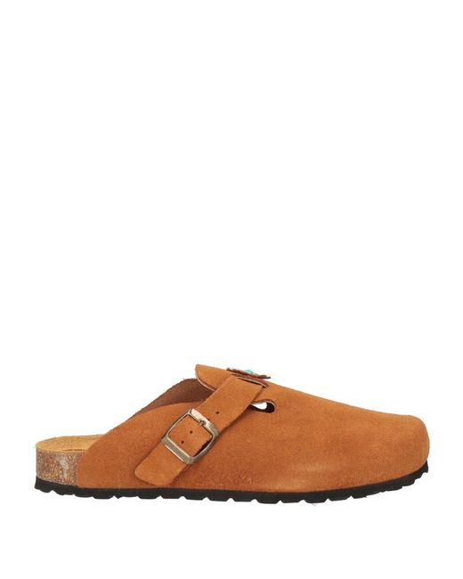 Taji Brown Mules & Clogs Soft Leather