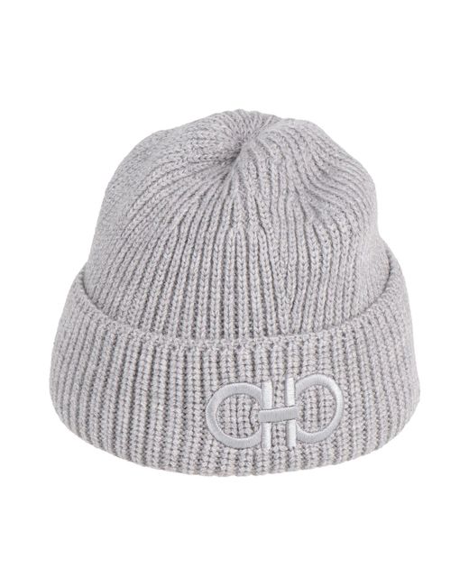 Ferragamo Gray Hat Wool for men