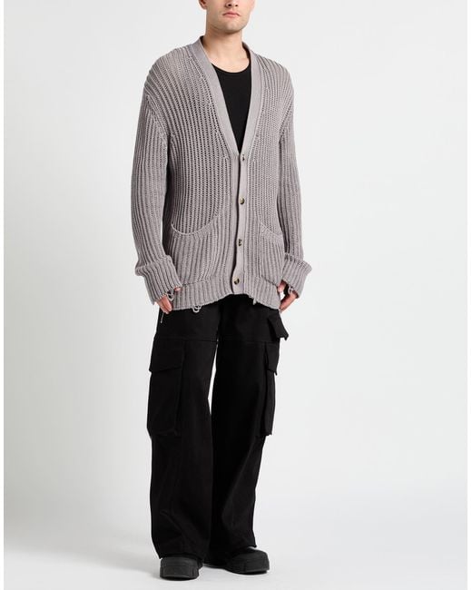 Maison Flâneur Gray Cardigan Cotton for men