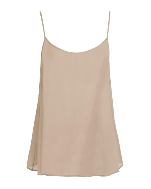 Pierantonio Gaspari Natural Taupe Top Viscose