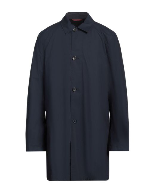 Paul Smith Blue Overcoat & Trench Coat Cotton for men