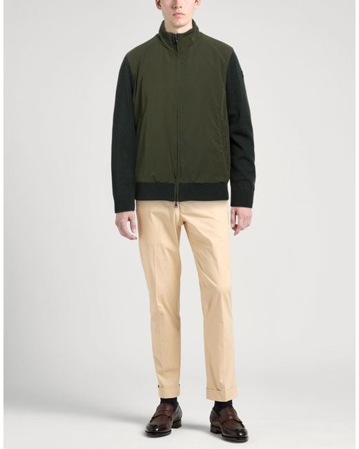 Paul & Shark Green Military Jacket Virgin Wool, Polyester, Elastane for men