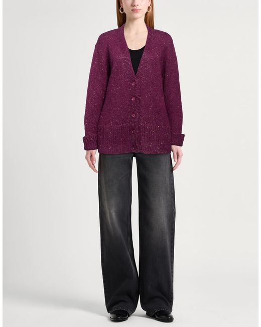 Manila Grace Purple Cardigan Acrylic, Polyamide, Mohair Wool, Polyester