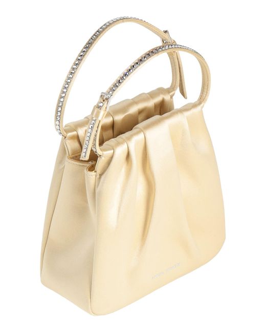 AMINA MUADDI Natural Handbag Textile Fibers