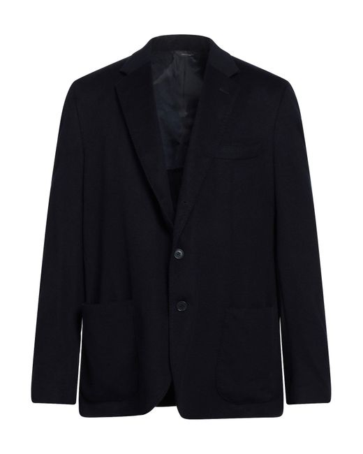 Loro Piana Flannel Suit Jacket in Dark Blue (Blue) for Men | Lyst