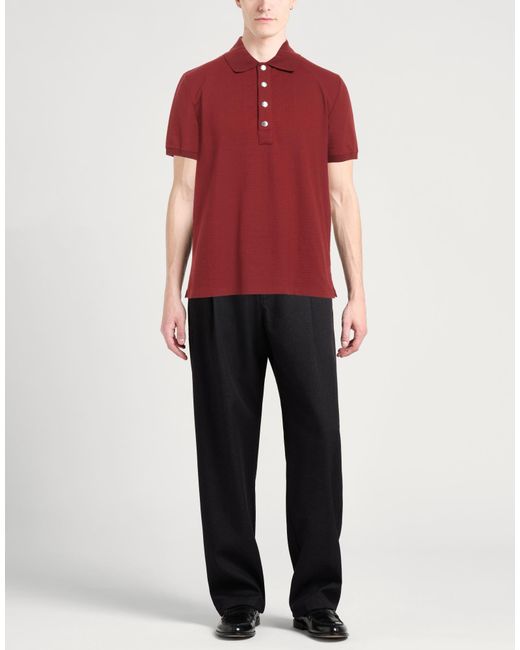 Polo Balmain de hombre de color Red