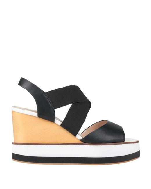 Luciano Barachini Black Sandals Soft Leather