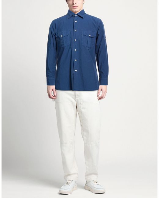 Alessandro Gherardi Blue Shirts for men