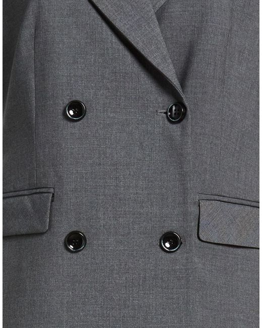 Nora Barth Gray Blazer Polyester, Viscose, Wool, Elastane