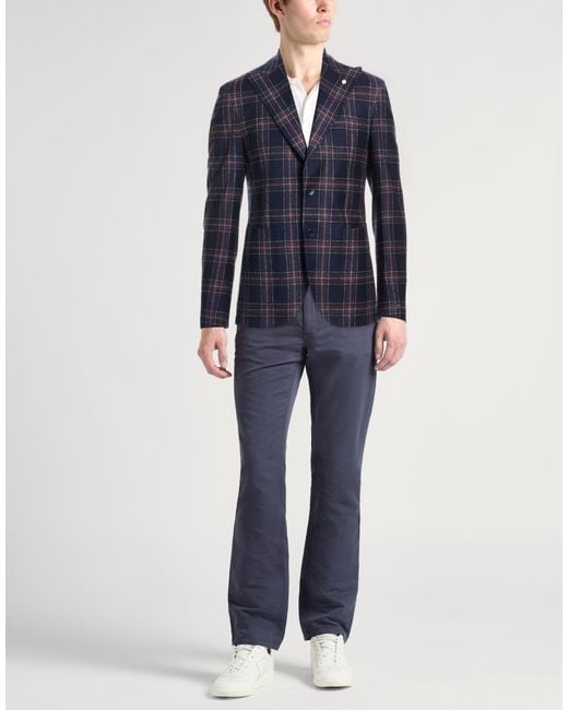 Luigi Bianchi Blue Blazer for men