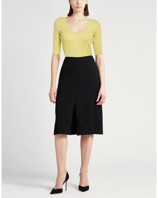 Fabiana Filippi Yellow T-Shirt Cotton, Elastane, Ecobrass
