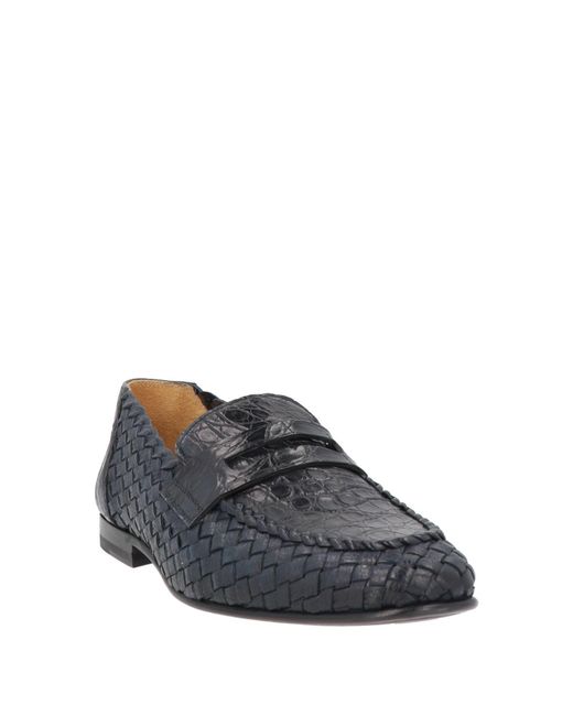 Testoni Gray Midnight Loafers Leather for men