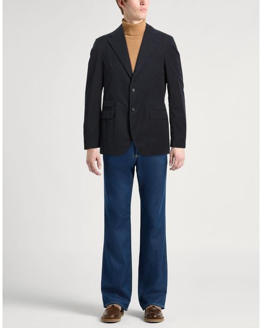 Massimo Alba Blue Blazer Cotton for men