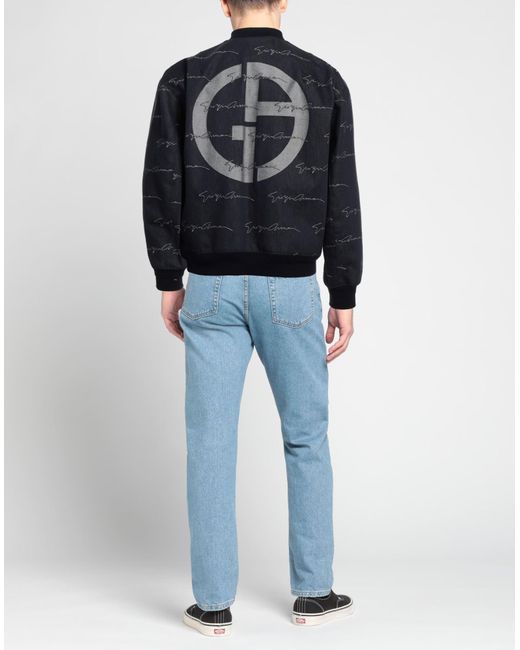 Giorgio Armani Blue Denim Outerwear for men