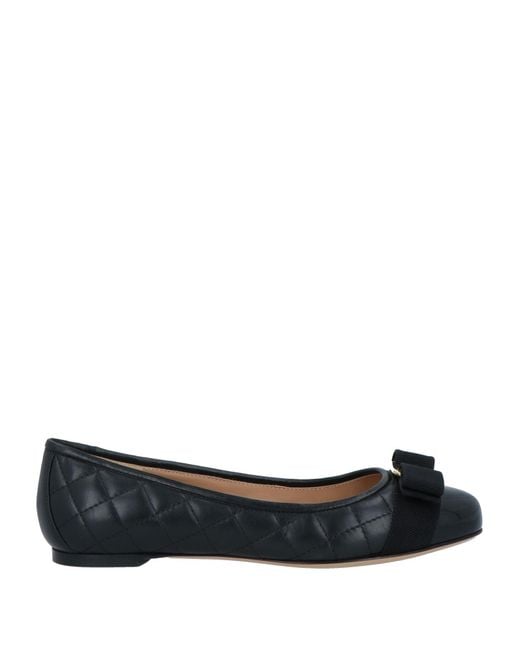 Ferragamo Black Ballet Flats