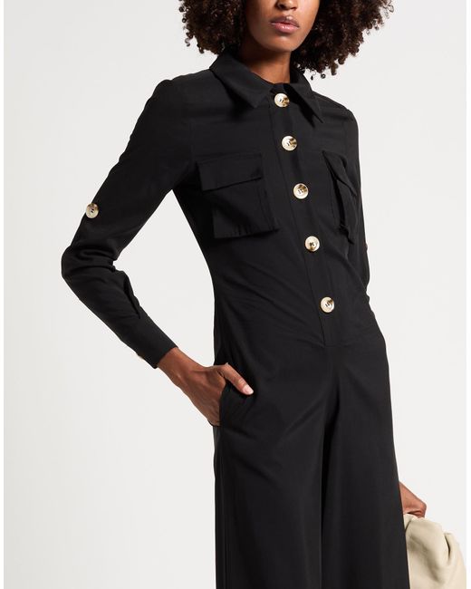 Jijil Black Jumpsuit Viscose, Polyester