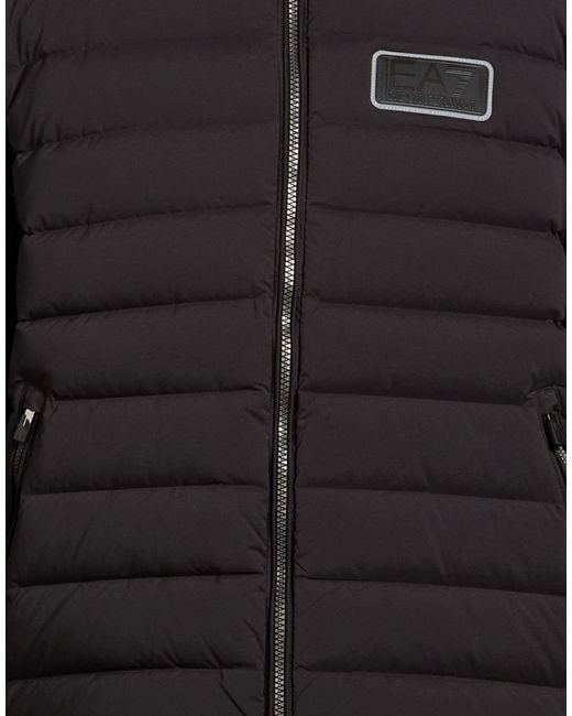 EA7 Black Puffers for men