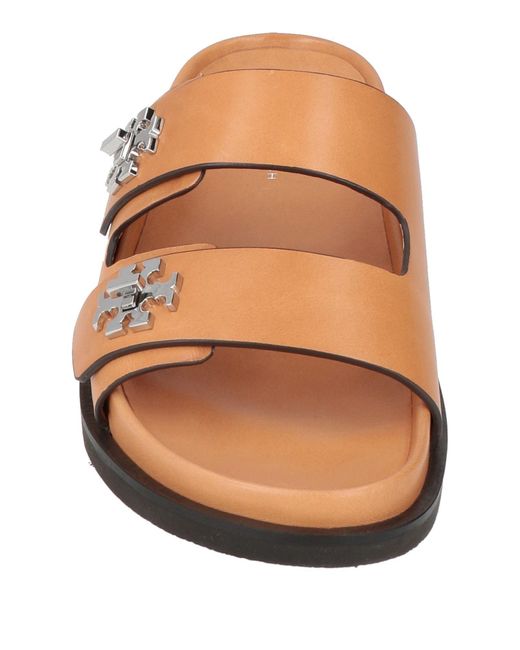 Tory Burch Brown Camel Sandals Leather