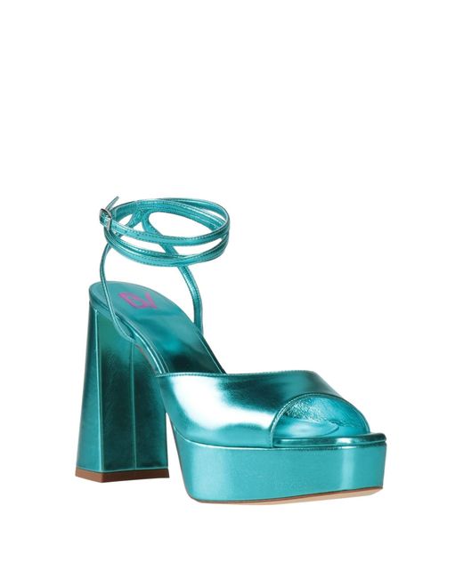 Bettina Vermillon Blue Sandals