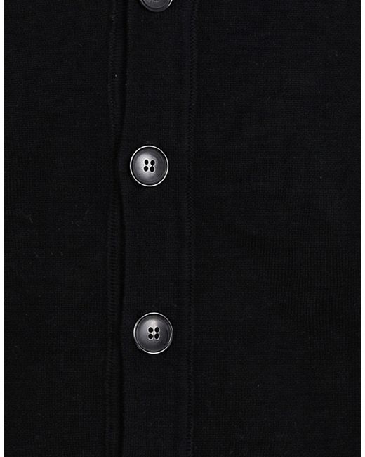 Crossley Black Cardigan Wool for men