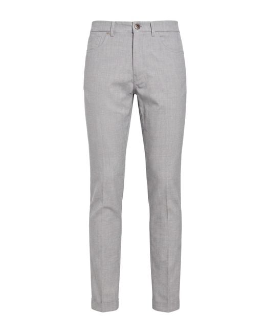 Berwich Gray Pants Virgin Wool, Elastane for men