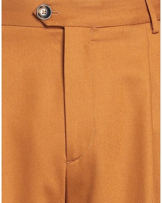 PT Torino Orange Pants Virgin Wool, Elastane for men