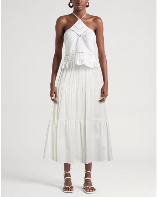 Jupe Midi Alpha Studio en coloris White