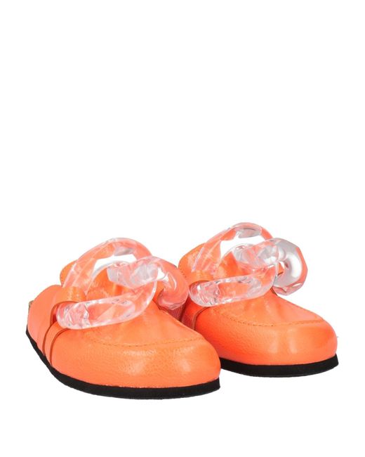 J.W. Anderson Orange Mules & Clogs