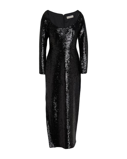 Rasario Black Maxi Dress Viscose, Polyester