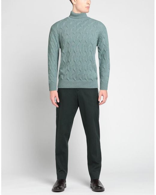 FILIPPO DE LAURENTIIS Blue Turtleneck Cashmere for men