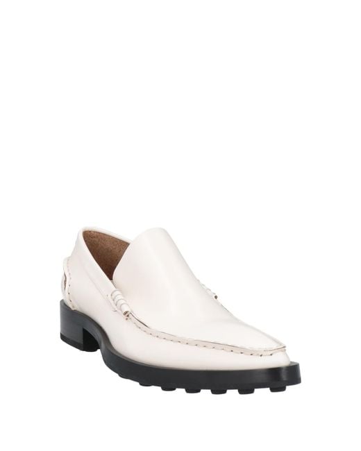 Jil Sander White Loafers