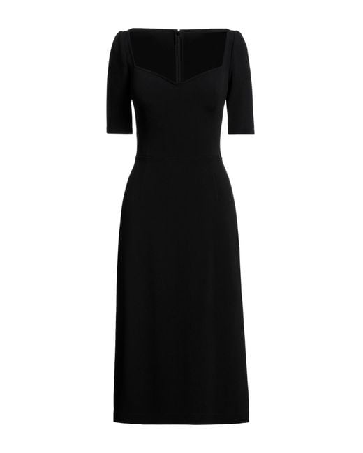 Ermanno Scervino Black Midi Dress