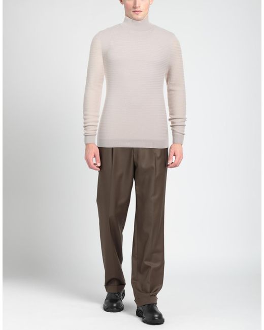 Alpha Studio White Turtleneck for men