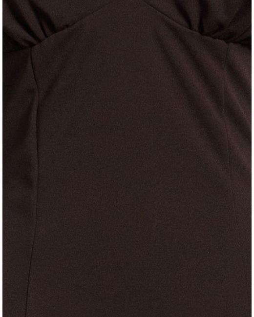 Haveone Black Dark Maxi Dress Polyester, Elastane