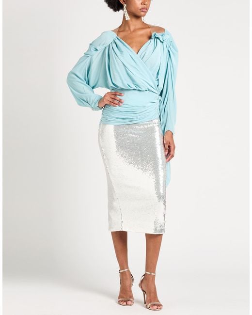 Lanvin Blue Top Polyester, Polyamide