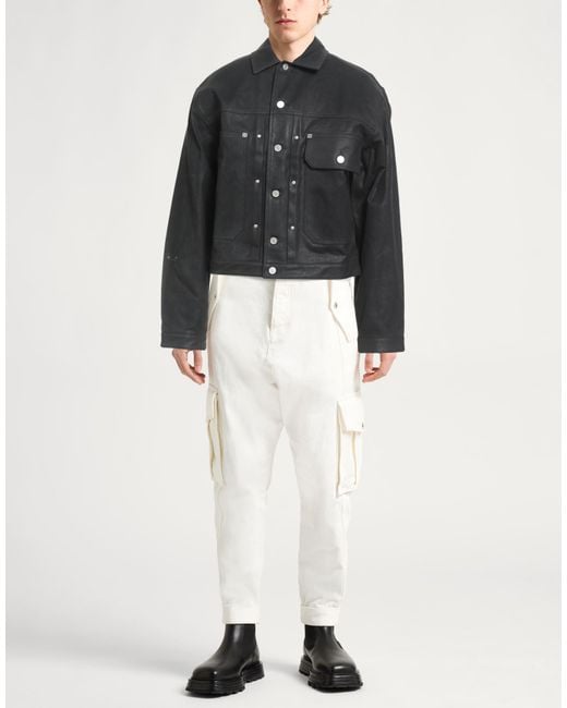 Givenchy Black Denim Outerwear Cotton, Elastane for men