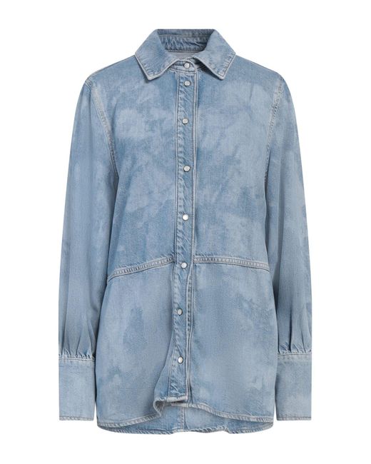 Ganni Blue Jeanshemd
