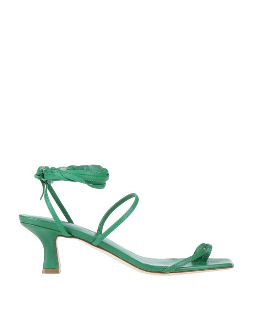 Erika Cavallini Semi Couture Green Thong Sandal