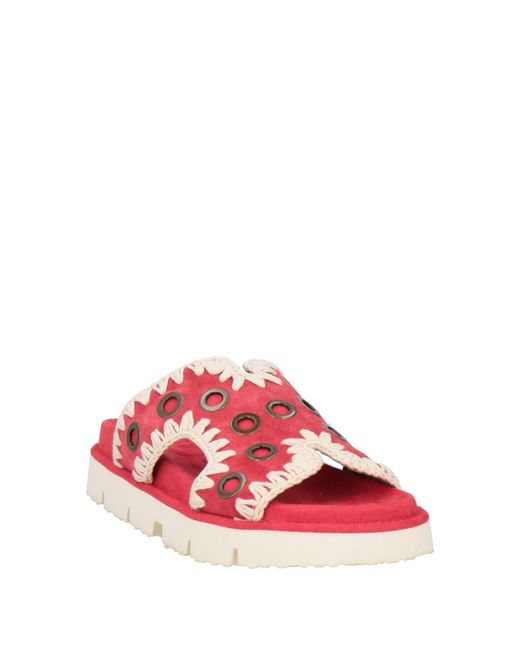 Mou Red Sandals