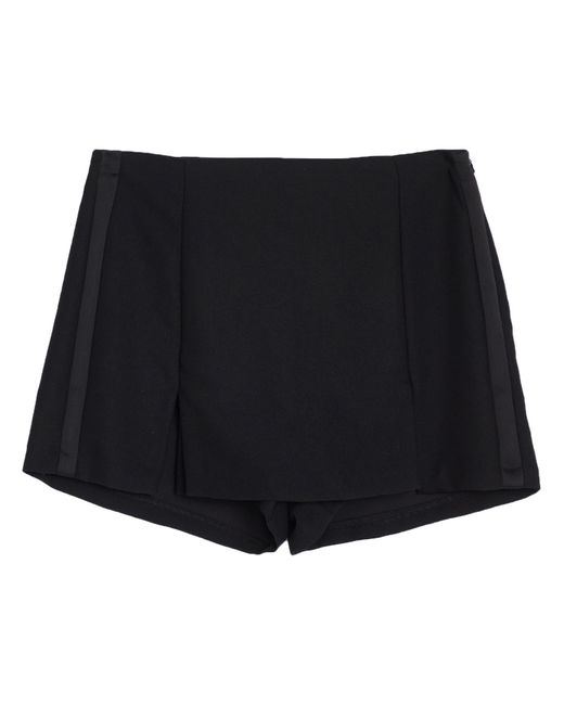 Soallure Black Shorts & Bermuda Shorts Polyester