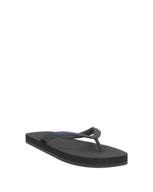 DSquared² Black Thong Sandals for men