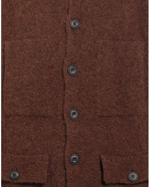 FILIPPO DE LAURENTIIS Brown Cardigan for men