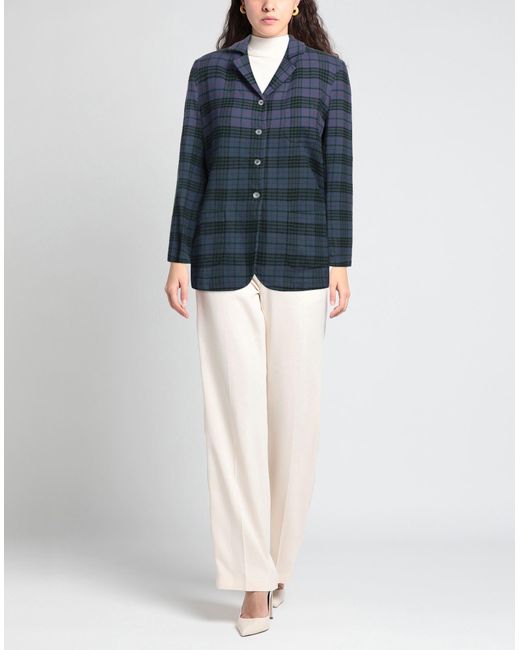 HER SHIRT HER DRESS Blue Blazer