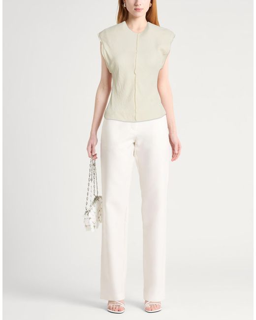 AMI White Ivory Top Viscose, Elastane