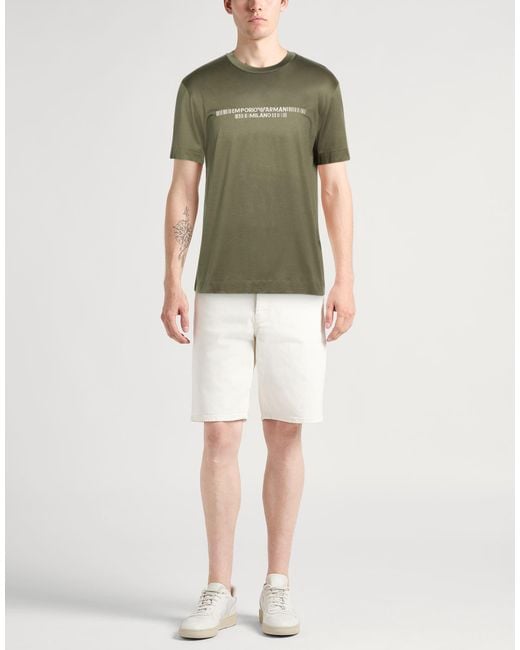 Emporio Armani Green T-Shirts for men