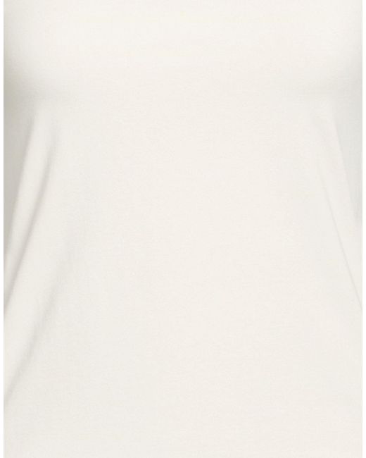 Alpha Studio White Tank Top Cotton, Elastane