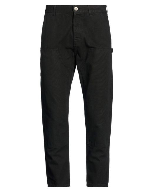 Eleventy Black Pants Cotton for men