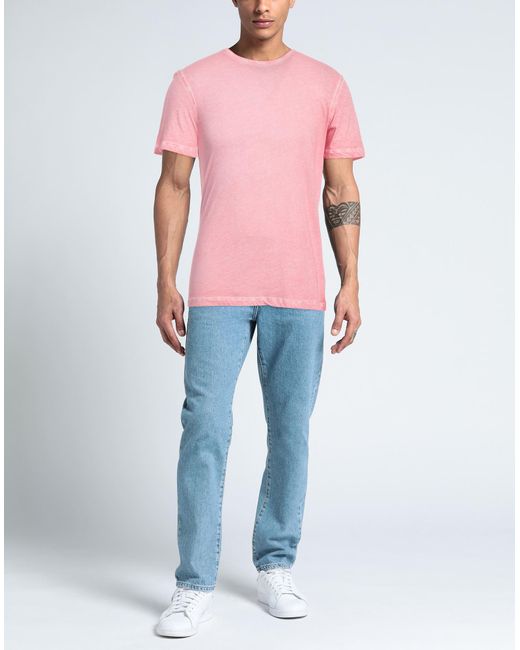 Majestic Filatures Pink T-shirt for men