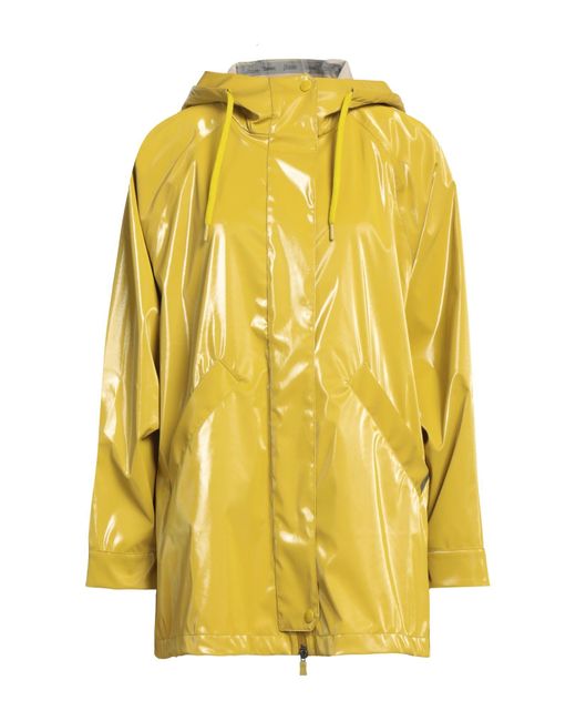 Herno Yellow Overcoat & Trench Coat
